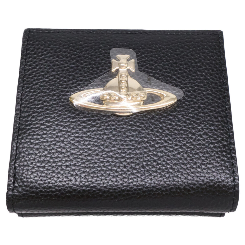 Vivienne Westwood Orb Leather Bi-fold Wallet (with coin purse) - Black Women's